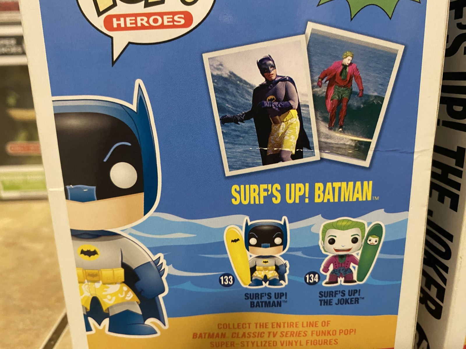 Funko Pop! Batman TV Series - Surf's Up Batman & Joker 2pc Set w/Box Protectors