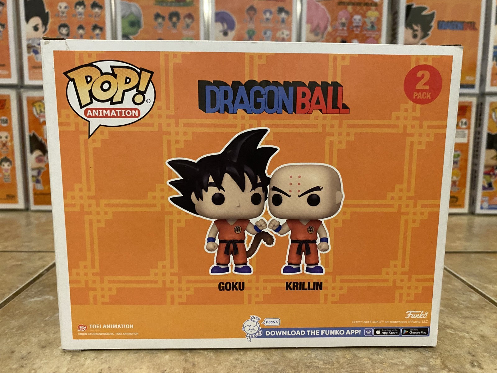 Funko Pop! Dragon Ball - Goku & Krillin 2 Pack Anime Expo Hot Topic Exclusive