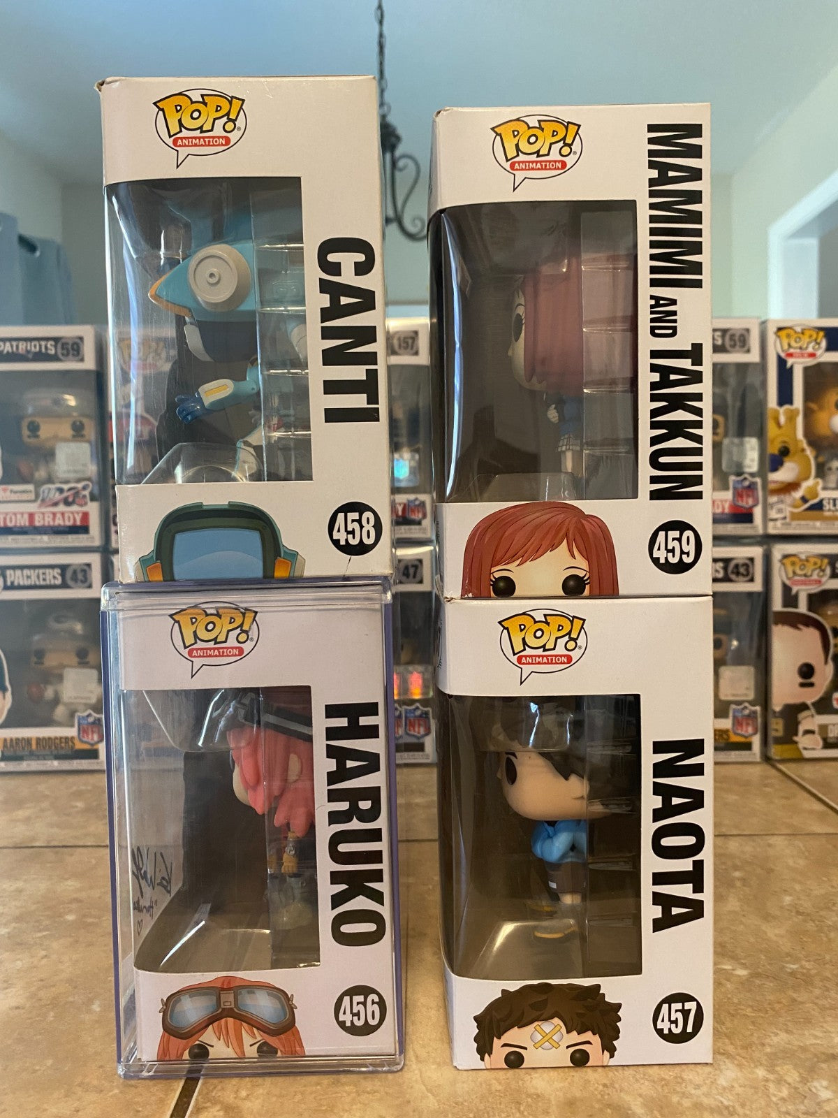 Full Funko FLCL Set of 4 With Signed Haruko by Kari Walhgreen NO COA