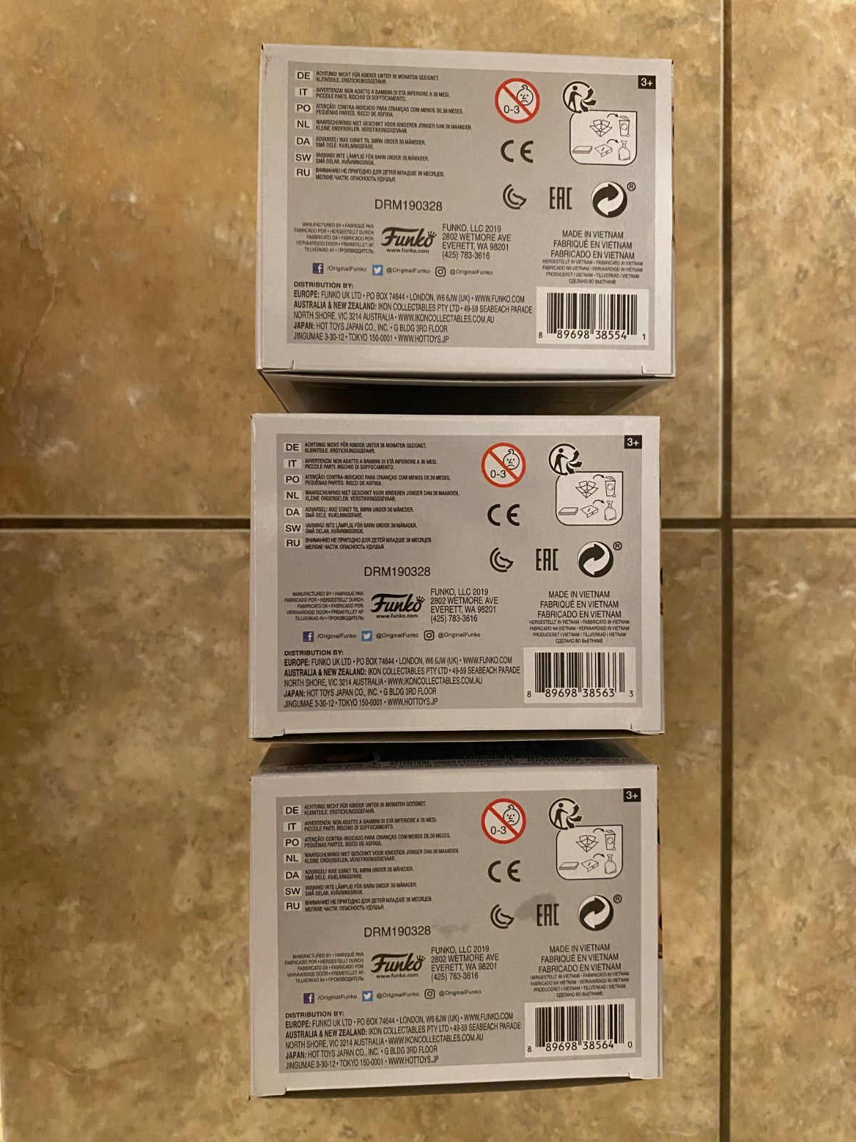 Funko Pop! Movies: Jaws Cast Set of 3 Figures 755-757 w Protectors