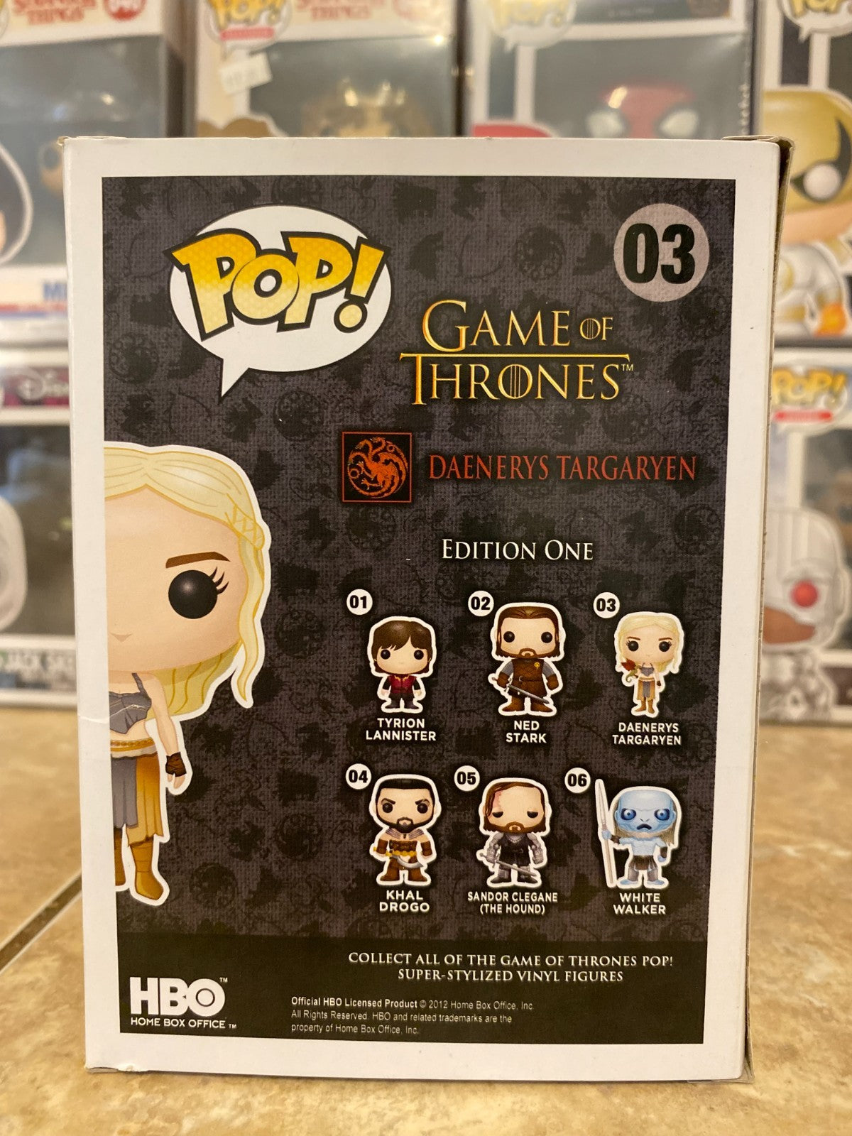 Funko Pop! Vinyl: Game of Thrones - Daenerys (Red/Gray Dragon) #03 w Protector
