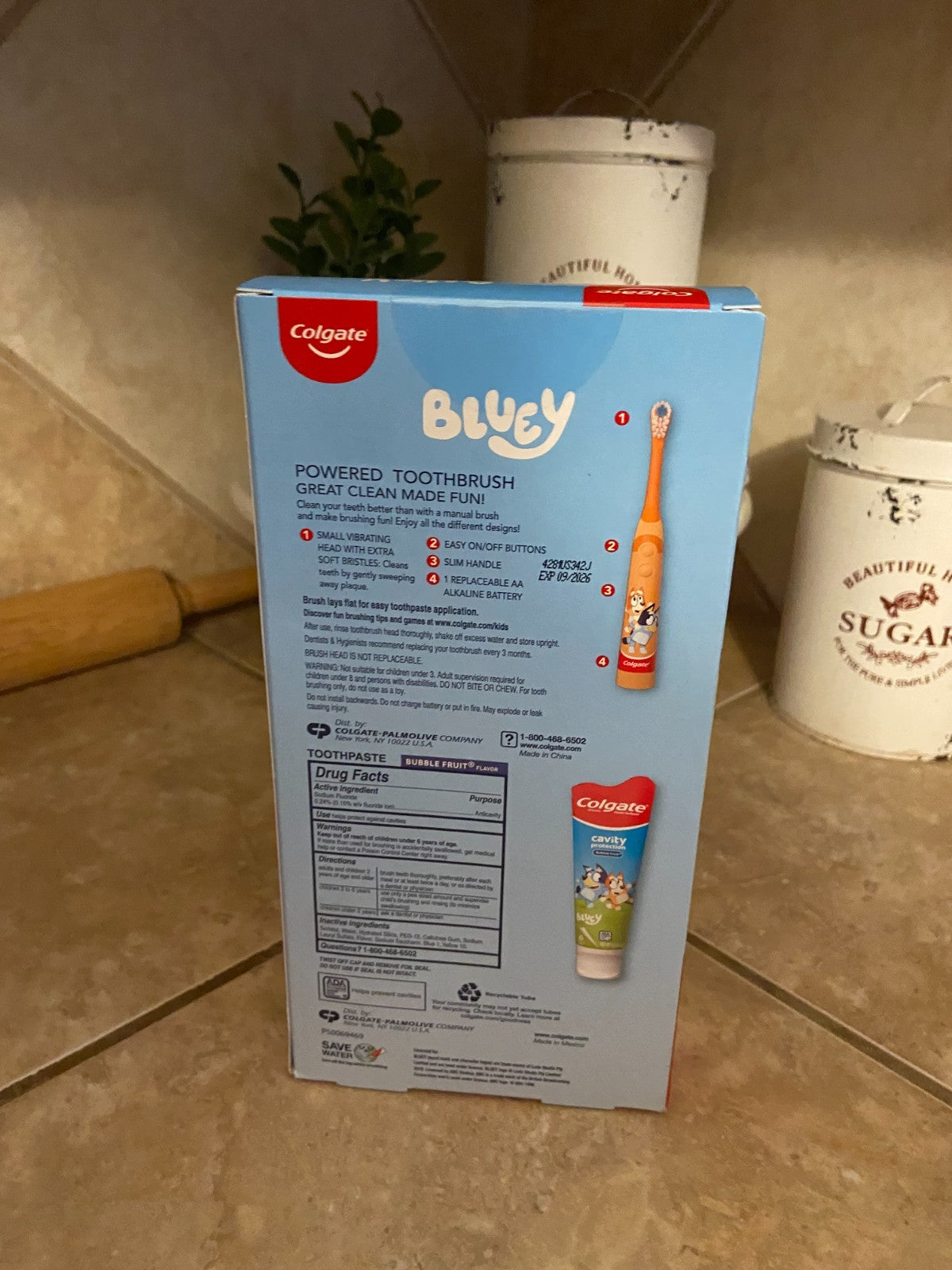 Colgate Bluey Brushtastic Gift Pack. Electric Toothbrush & Toothpaste - NEW.