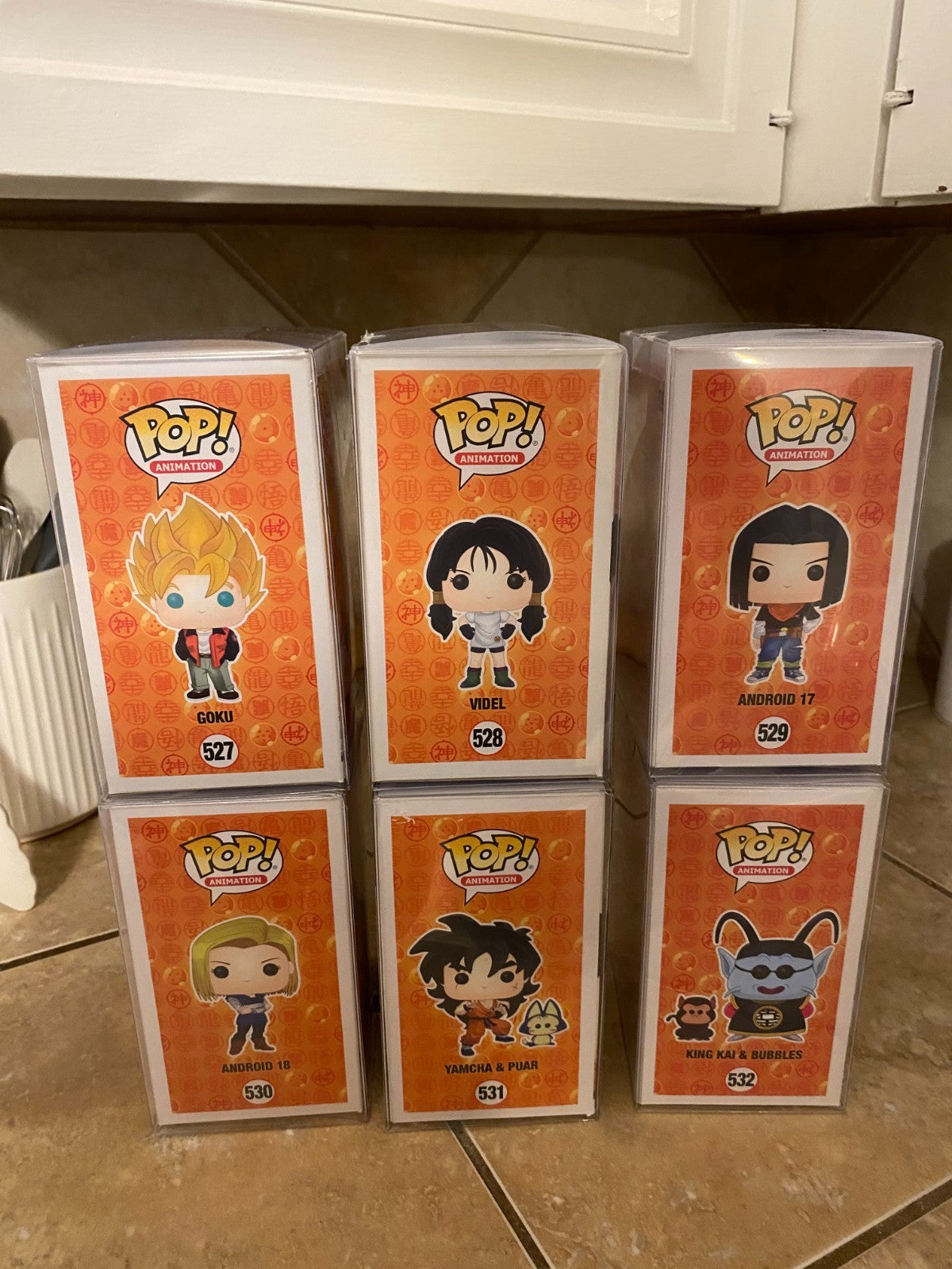 Funko Pop! Dragon Ball Z Full Common Set of 6 Figures #527 - #532 w Protectors