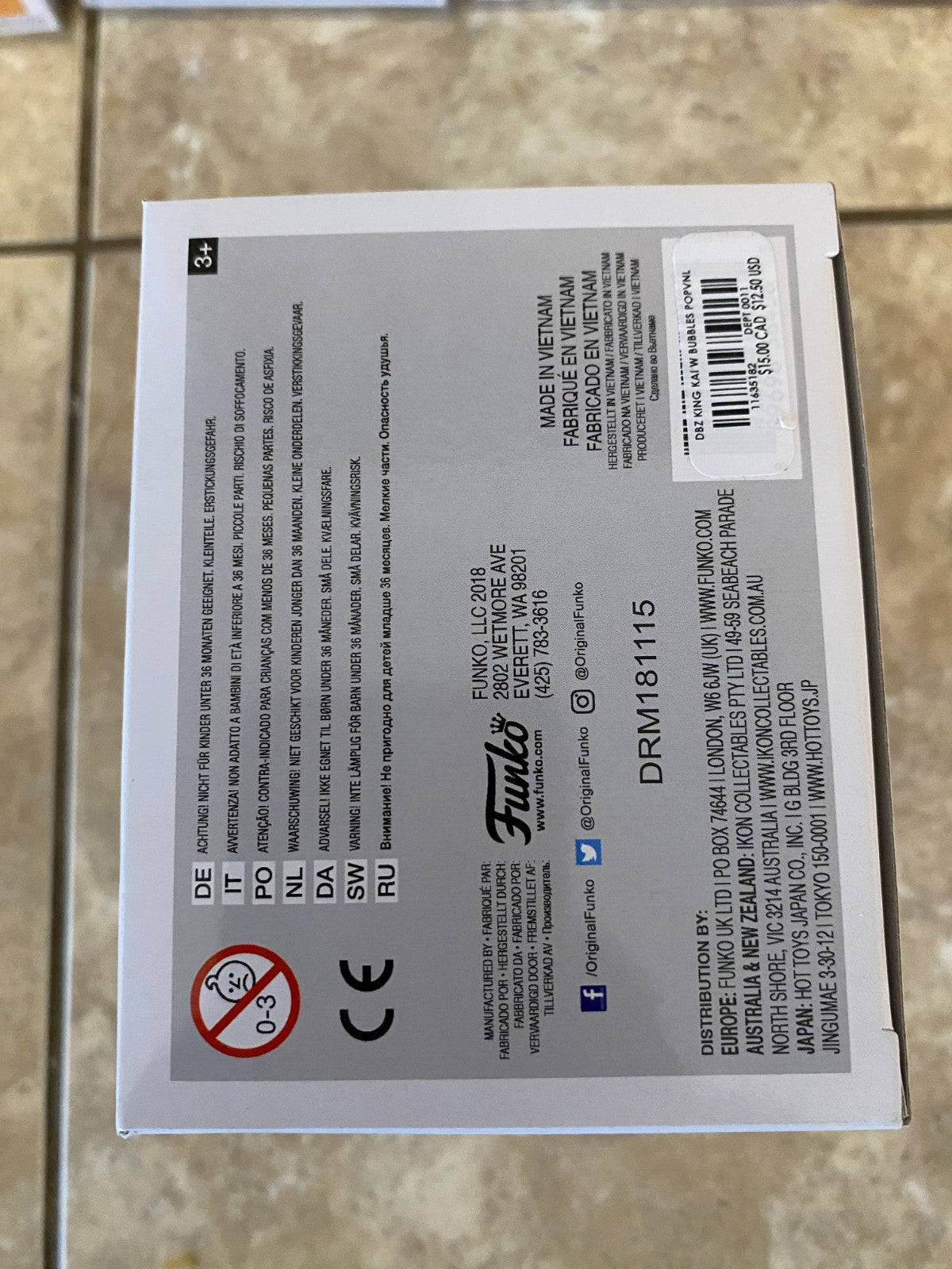 Funko Pop! Dragon Ball Z #532 King Kai & Bubbles w Protector