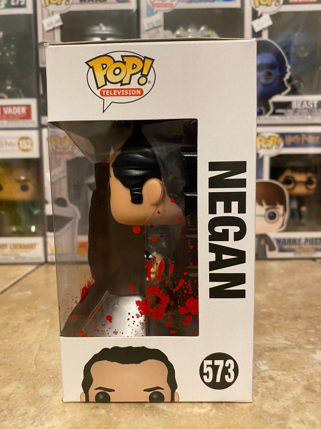 Funko Pop! Vinyl: The Walking Dead - Negan (Clean Shaven) #573 w Protector