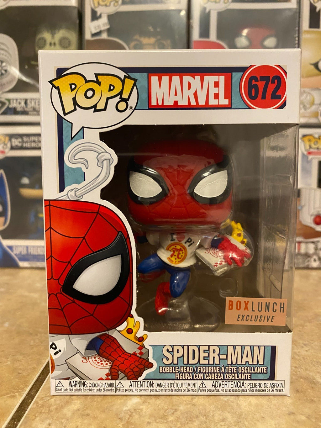 Funko Pop! Vinyl: Marvel - Spider-Man - Box Lunch (Exclusive) #672 w Protector