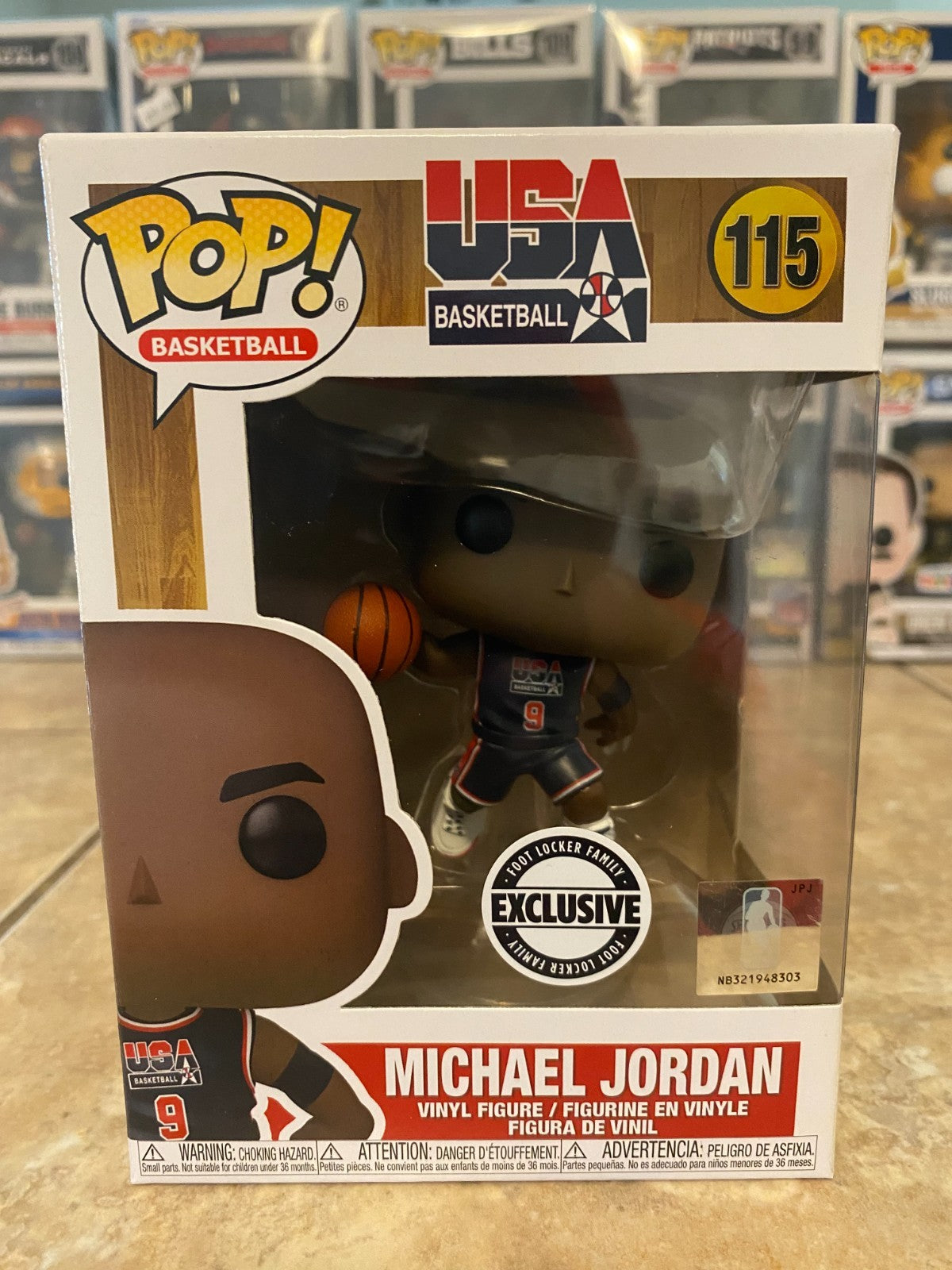 Funko Pop! NBA Michael Jordan Footlocker Family Exclusive #115 Basketball USA