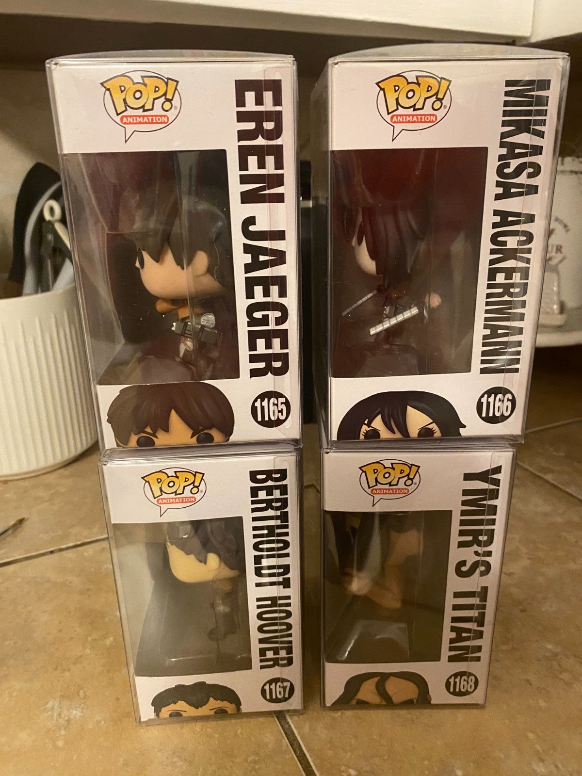 Funko Pop! Animation: Attack on Titan Season 3 Collectors 4 Figure Set