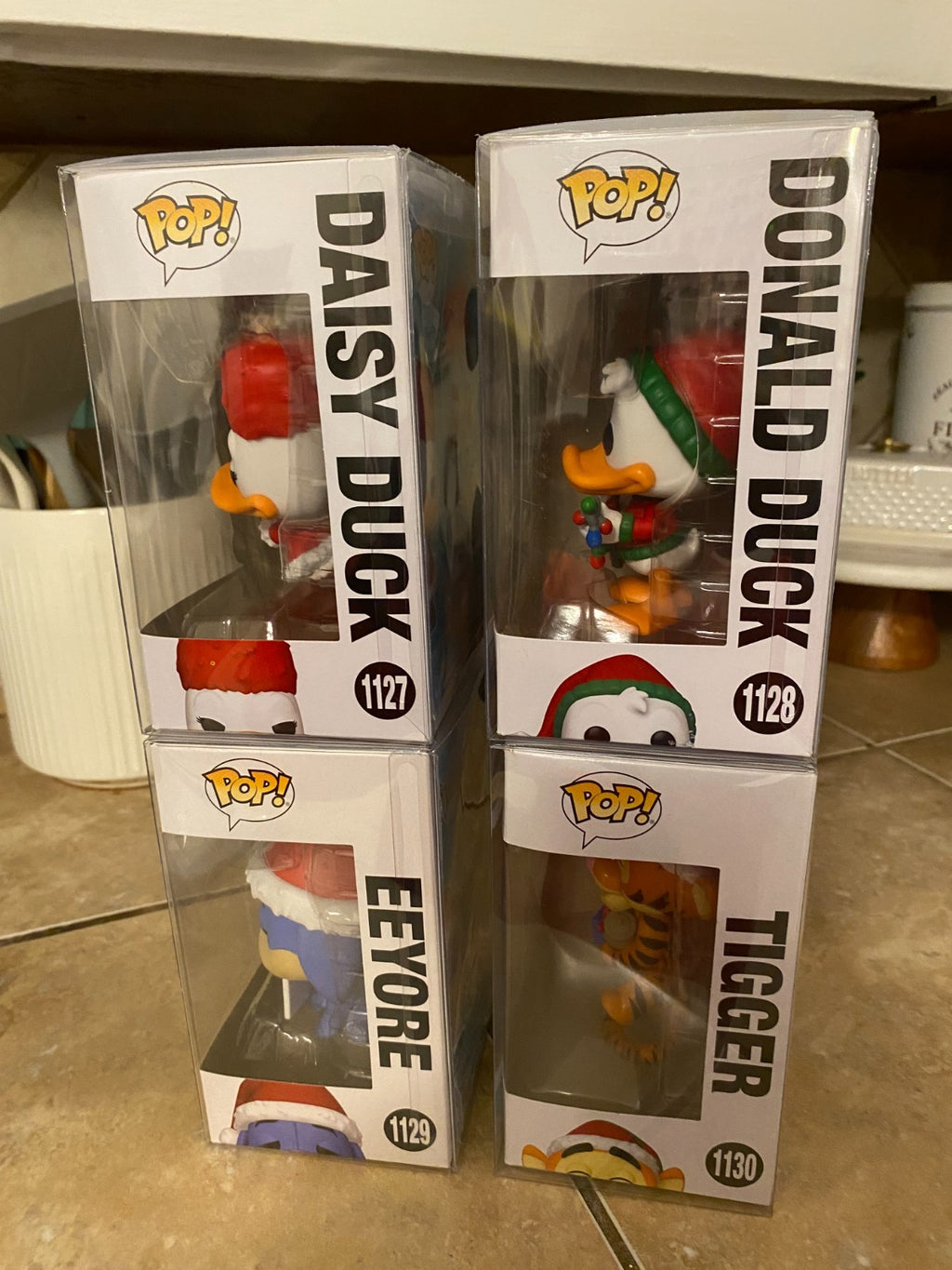 Funko Pop! Set Of 4 Christmas Edition *Disney* 1127,1128,1129&1130 Complete Set