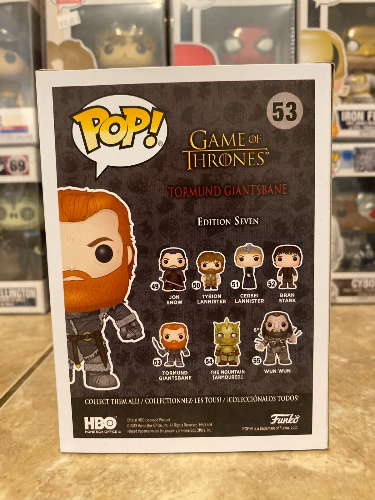 Funko Pop! Vinyl Game of Thrones - Tormund Giantsbane (Snow Covered) w Protector