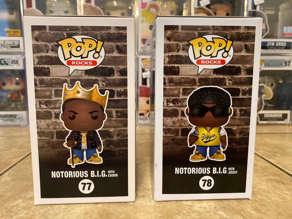 Funko Pop! Rocks: Notorious B.I.G. Set of 2 Figures w Protectors