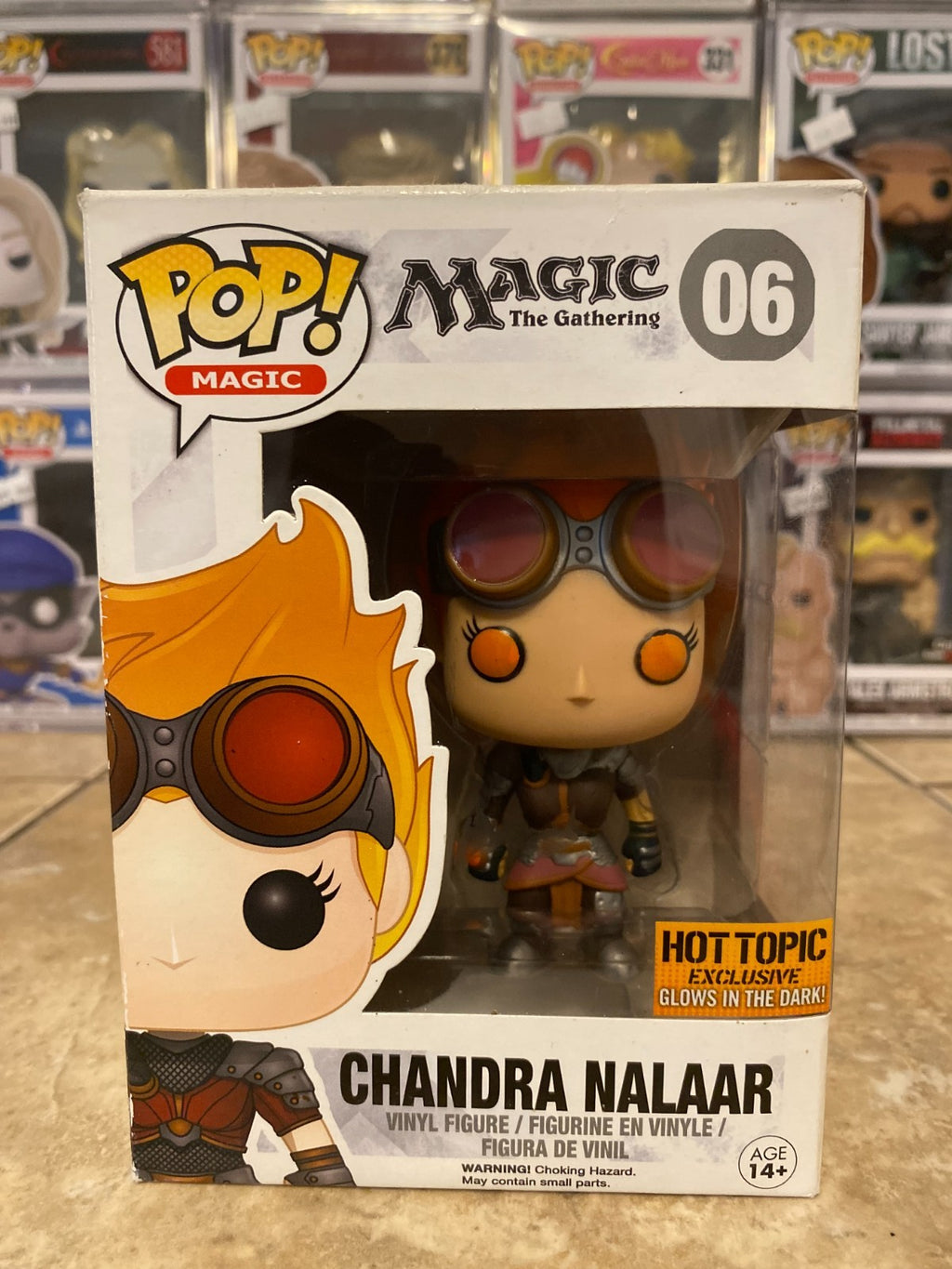 Funko Pop! Magic The Gathering: Chandra Nalaar #06 HT Excl. GITD W/Protector