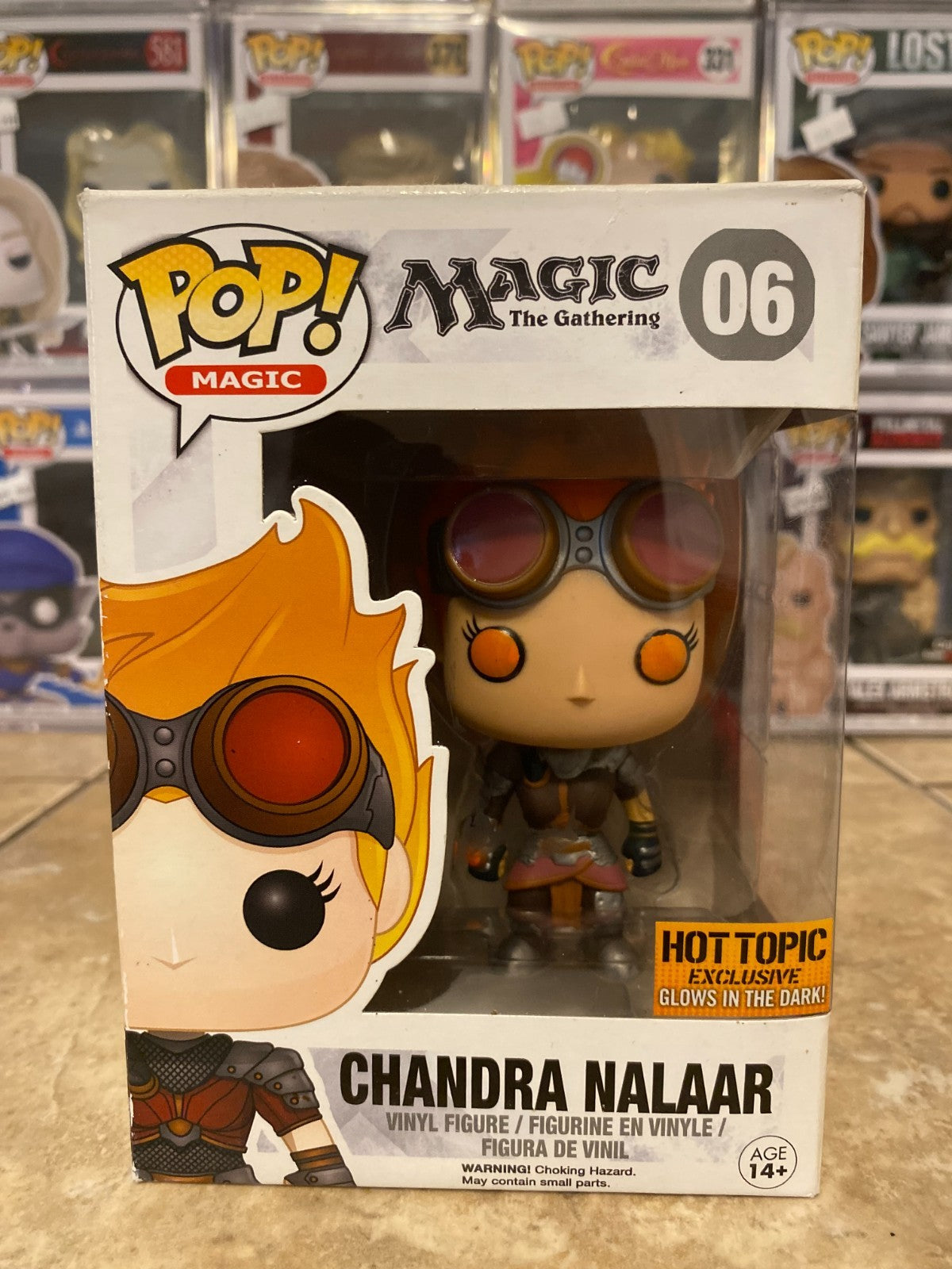 Funko Pop! Magic The Gathering: Chandra Nalaar #06 HT Excl. GITD W/Protector