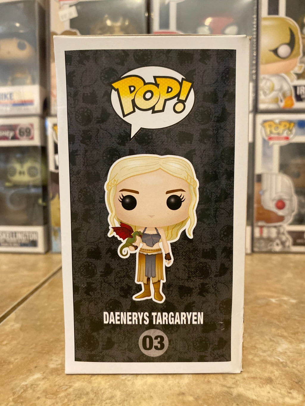 Funko Pop! Vinyl: Game of Thrones - Daenerys (Red/Gray Dragon) #03 w Protector