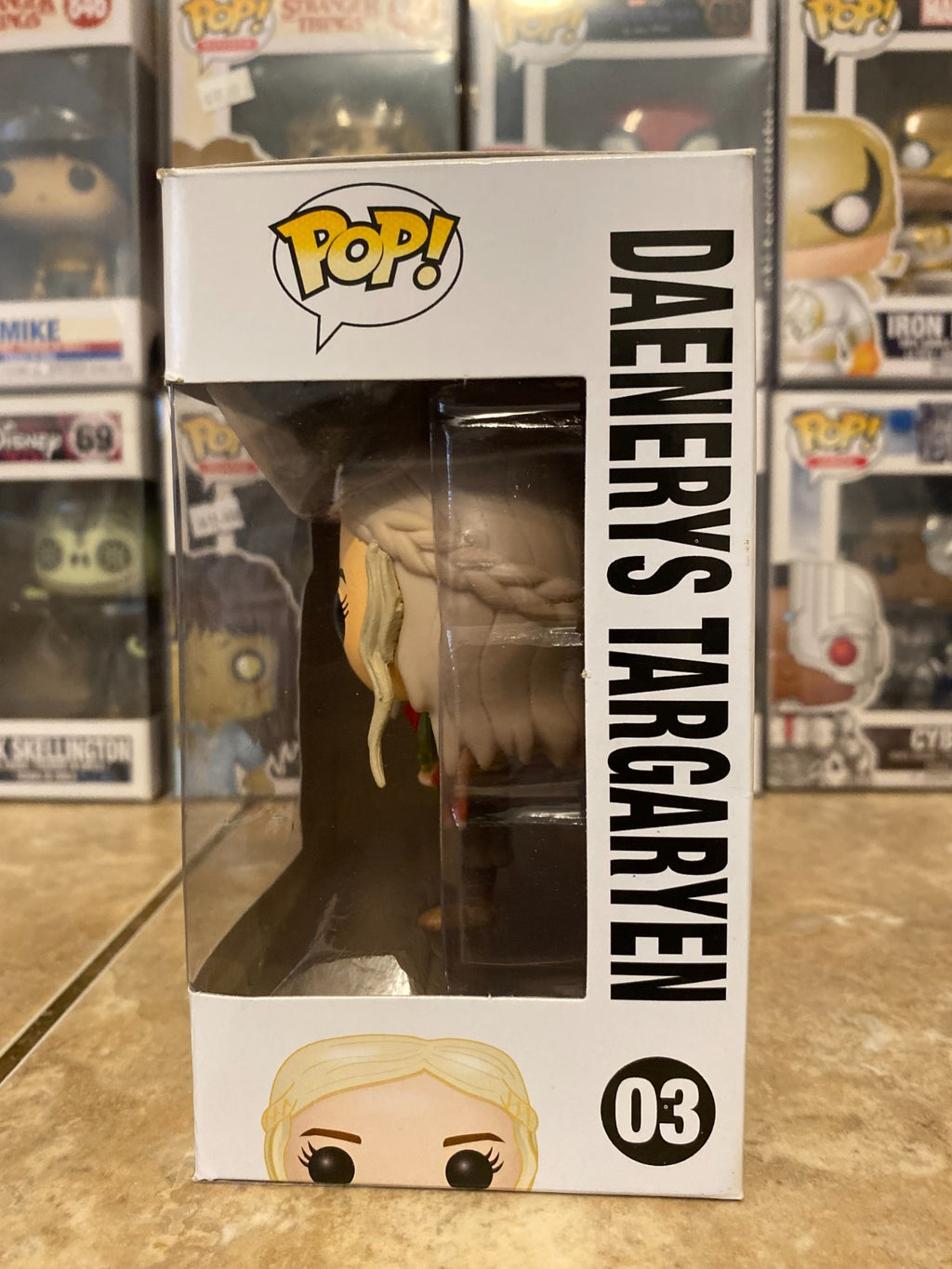 Funko Pop! Vinyl: Game of Thrones - Daenerys (Red/Gray Dragon) #03 w Protector