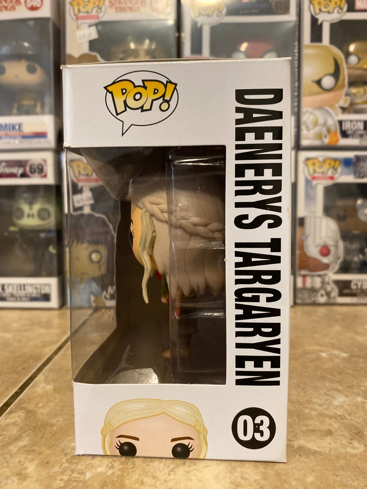 Funko Pop! Vinyl: Game of Thrones - Daenerys (Red/Gray Dragon) #03 w Protector