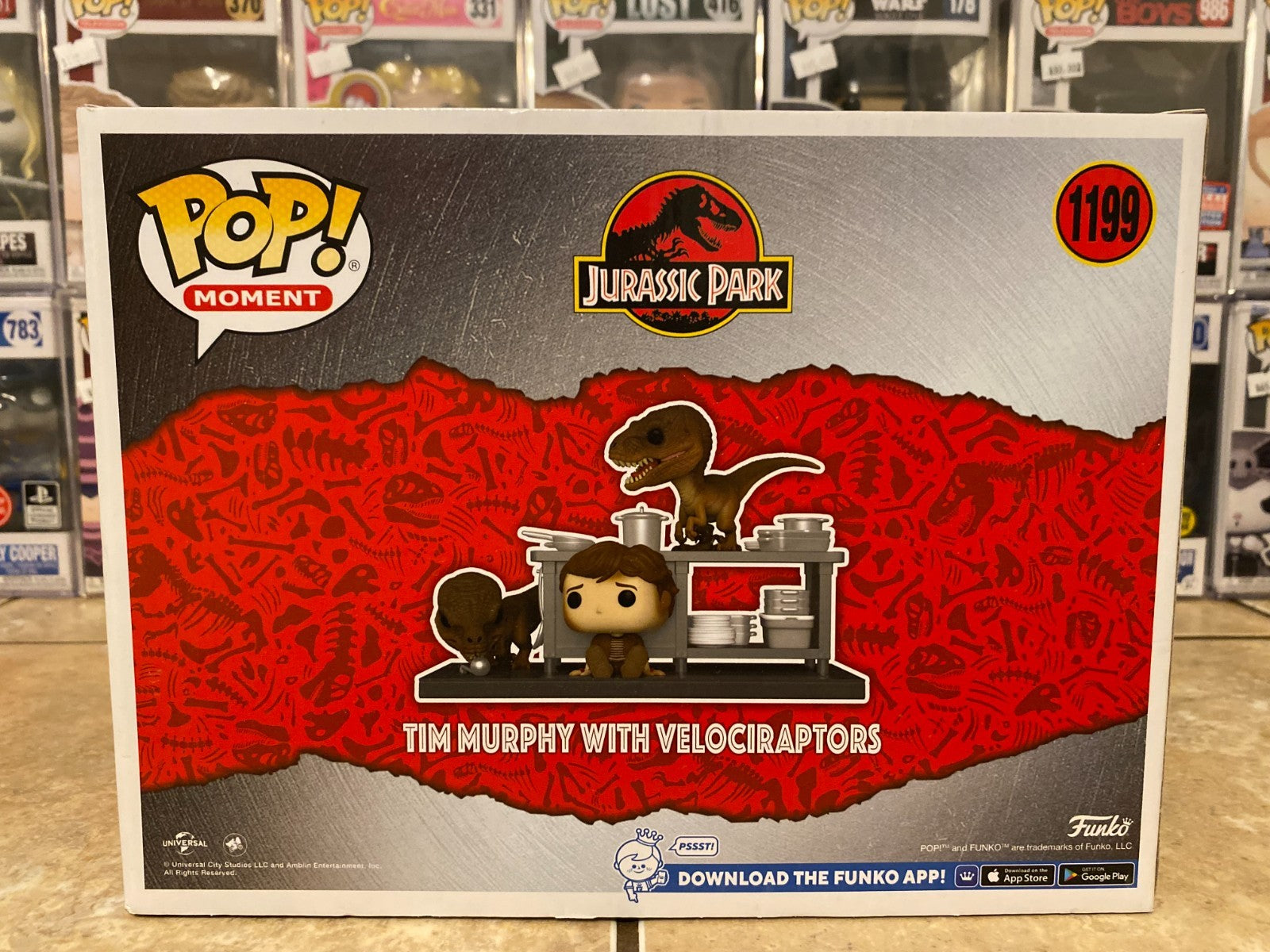 Funko Pop! Moments: Jurassic Park - Tim Murphy with Velociraptors - Target #1199