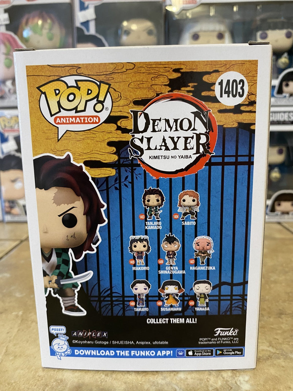 Funko Pop! Demon Slayer Tanjiro Kamado #1403 w/Box Protector