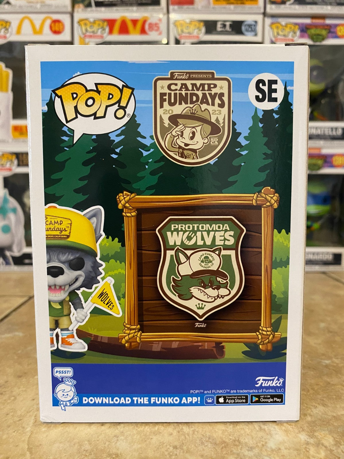 FUNKO POP! SE PROTOMOA WOLVES *LE 6500* CAMP FUNDAYS EXCLUSIVE W/ PROTECTOR