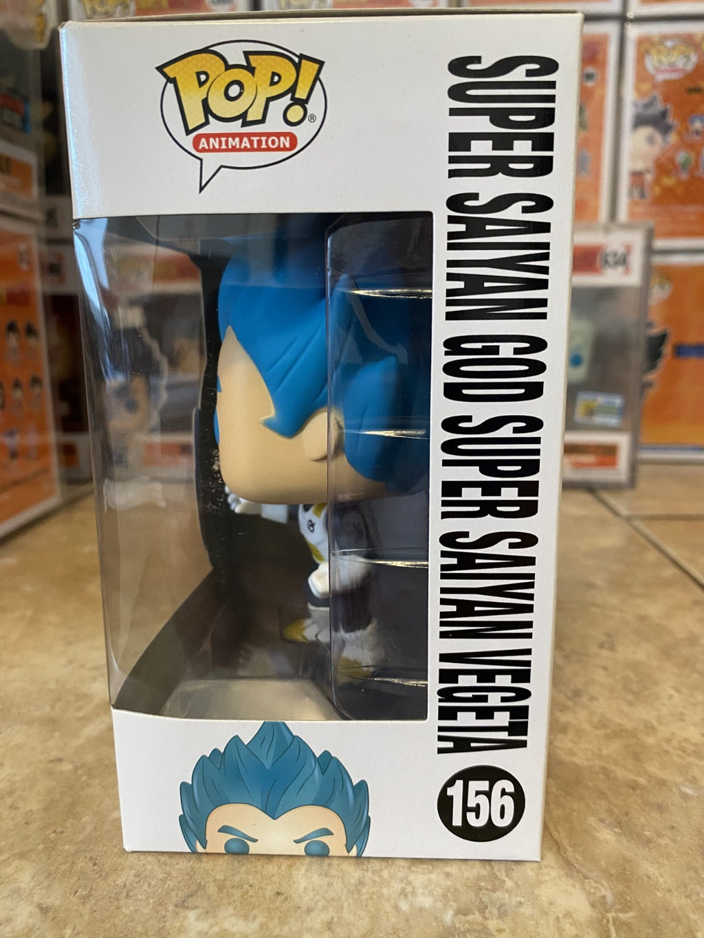 Funko Pop! Dragon Ball Z #156 Super Saiyan God Super Saiyan Vegeta w Protector