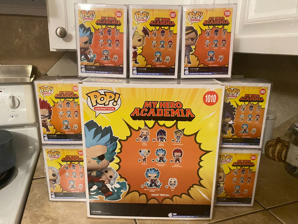 Funko Pop! My Hero Academia Set of 9 #1004 thru #1010 w Protectors