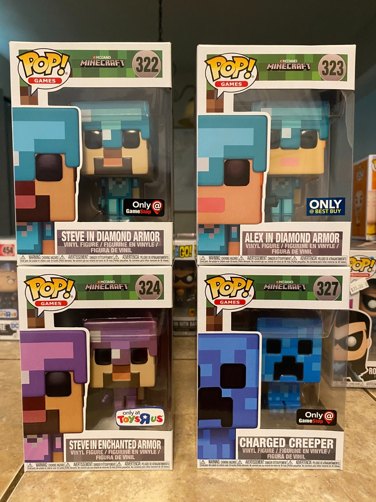 MineCraft Exclusive Funko Pops