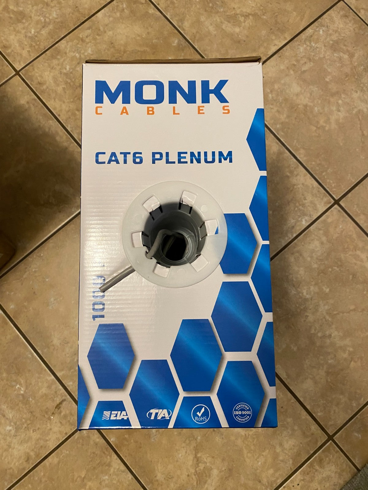 MONK CABLES CAT6 Plenum Cable 1000ft UTP