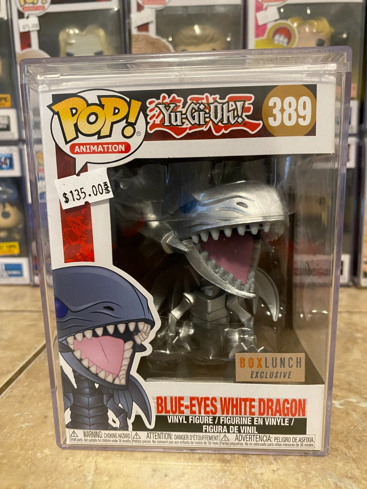Funko Pop! Vinyl: Blue-Eyes White Dragon - Box Lunch Exclusive w Hard Protector