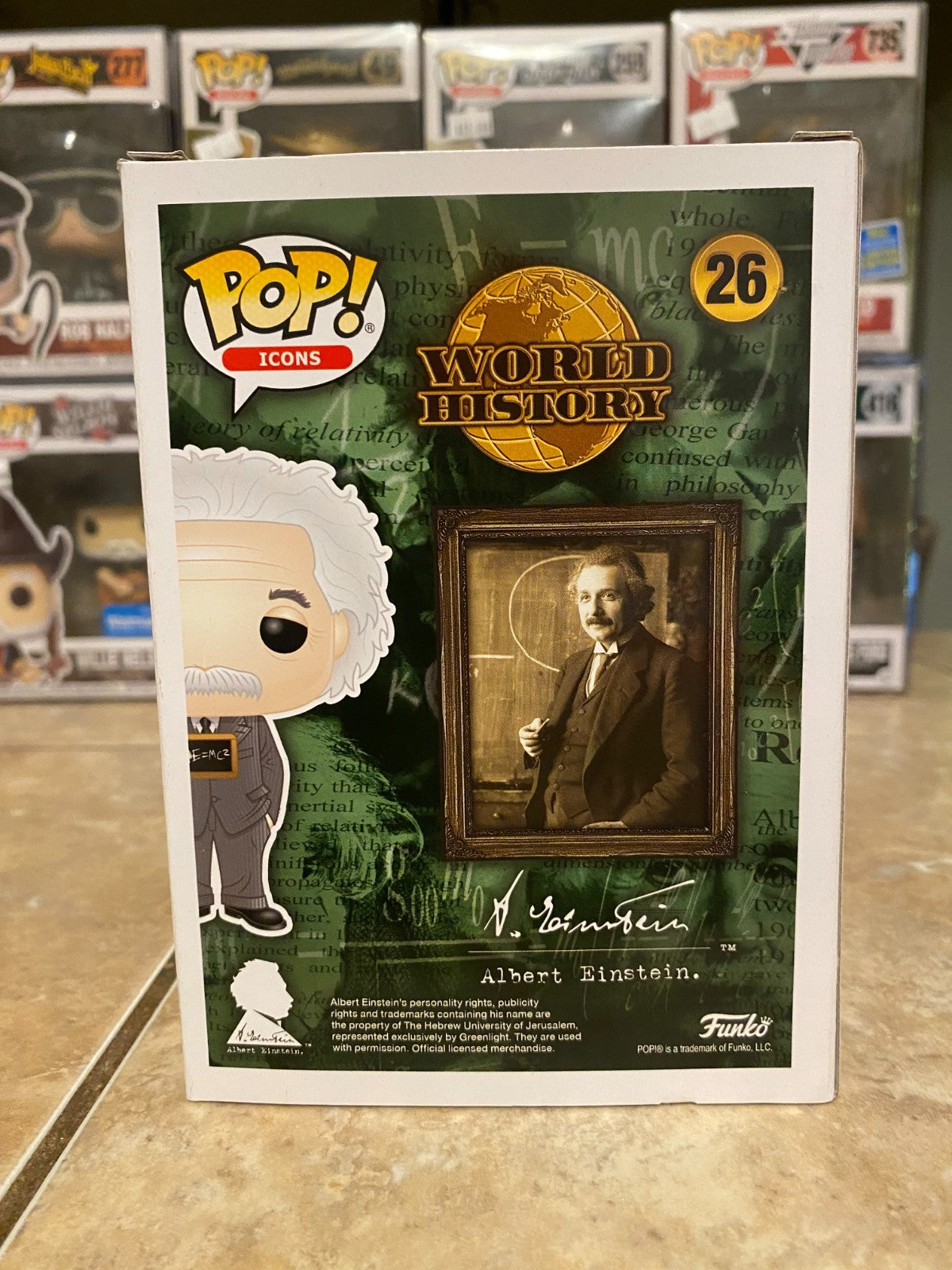Funko Pop! Vinyl: World History - Albert Einstein #26 w Protector