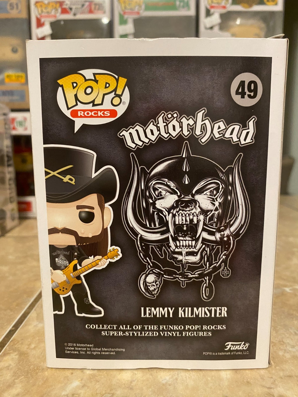Funko! Pop Vinyl Figure Lemmy Kilmister #49 - Motorhead w Protector