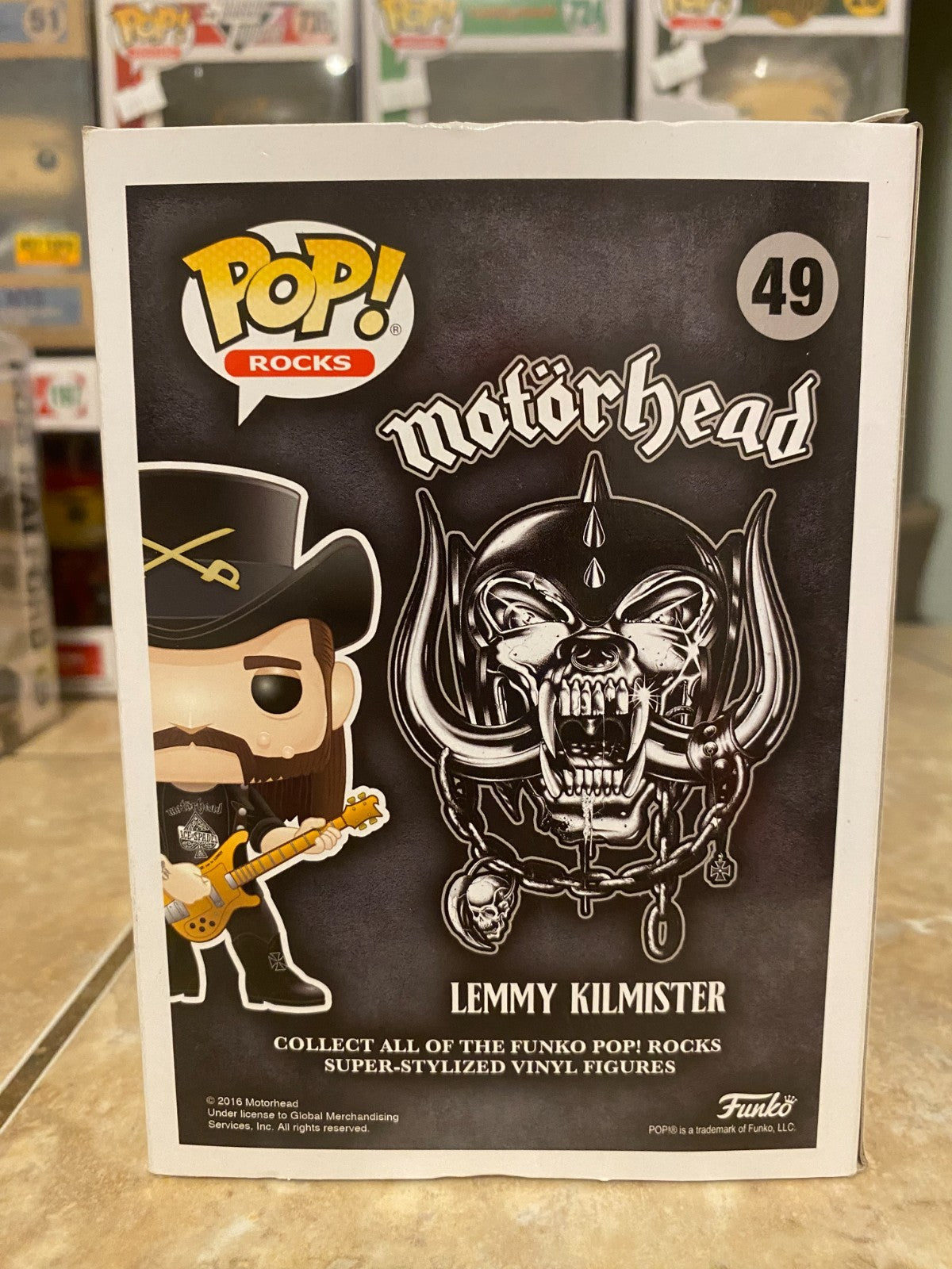 Funko! Pop Vinyl Figure Lemmy Kilmister #49 - Motorhead w Protector