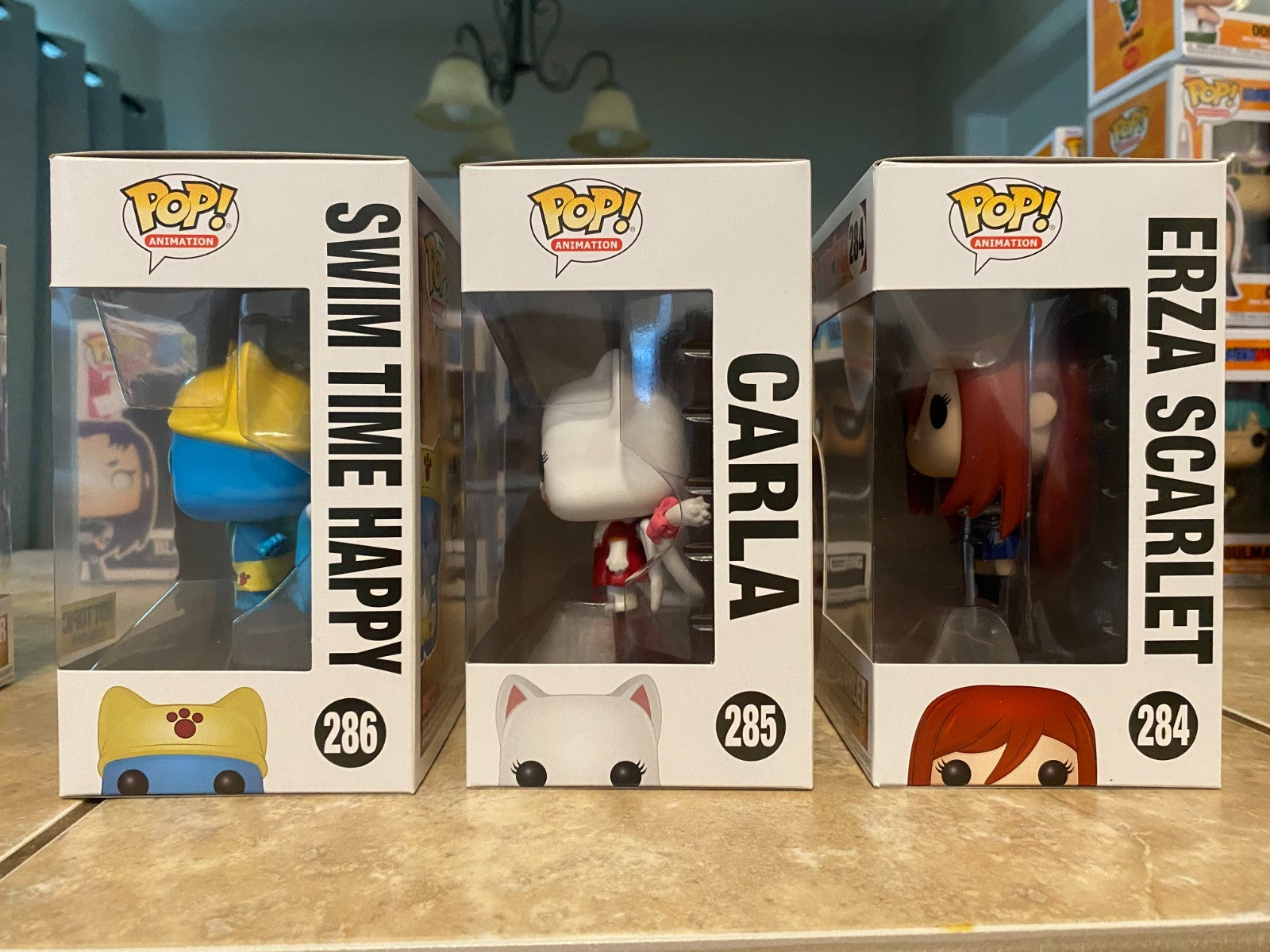 Funko Pop Complete Fairy Tail of 5 #282 thru #286 Gray, Wendy, Ezra, Carla, Swim
