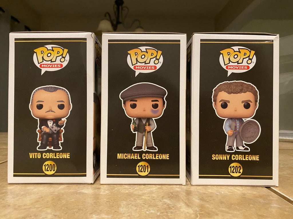 Funko Pop! The Godfather Vito, Michael, Sonny Corleone Lot of 3 w Protectors
