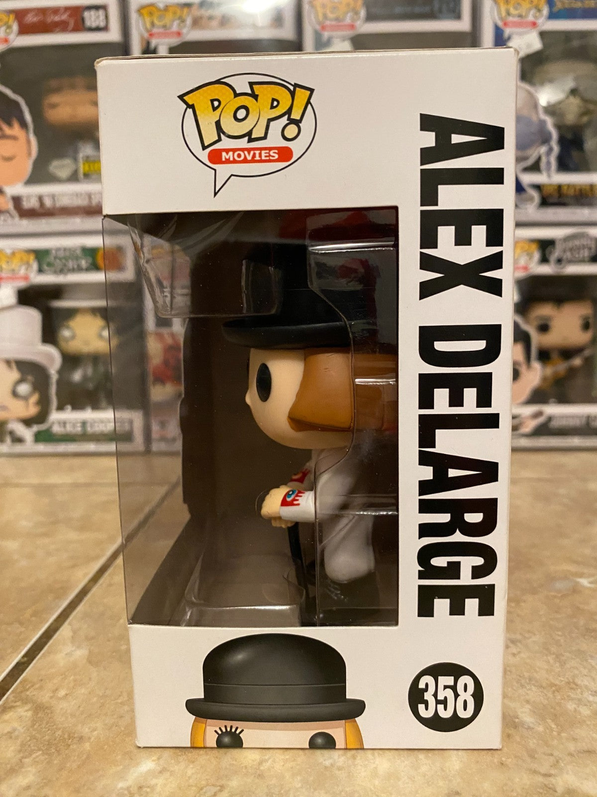 Funko Pop - Alex DeLarge 358 - A Clockwork Orange - Pop Movies w Protector