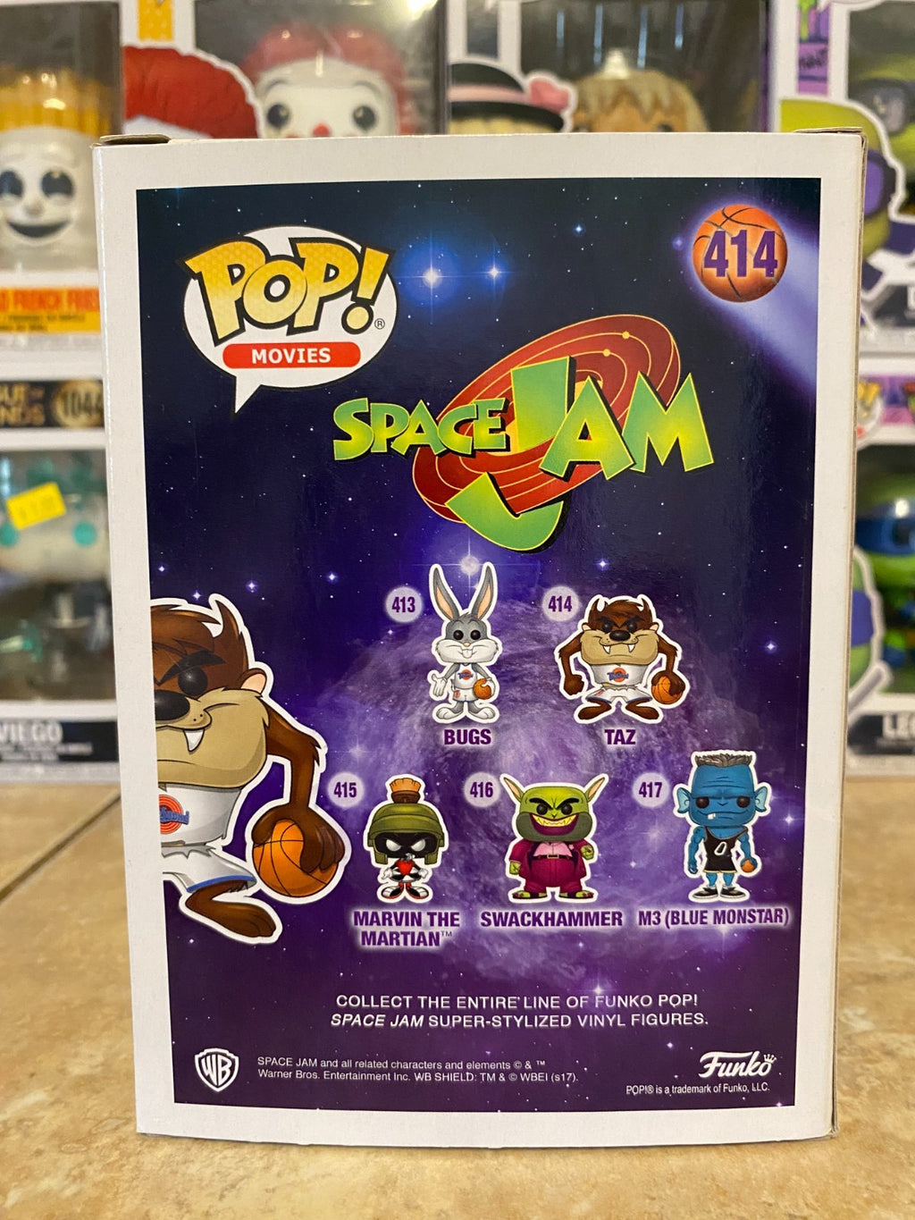 Funko Pop! Vinyl: Space Jam - Tasmanian "Taz" Devil (Chase) #414 w Protector