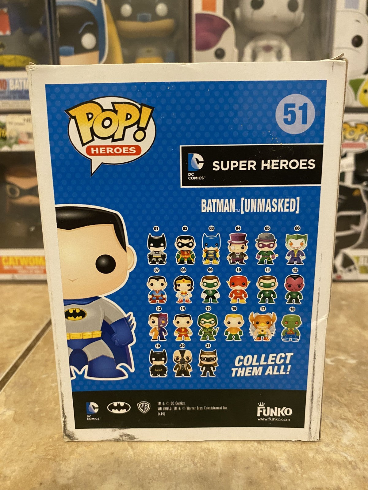 Funko Pop! Batman #51 (Unmasked) Target Exclusive w/Box Protector
