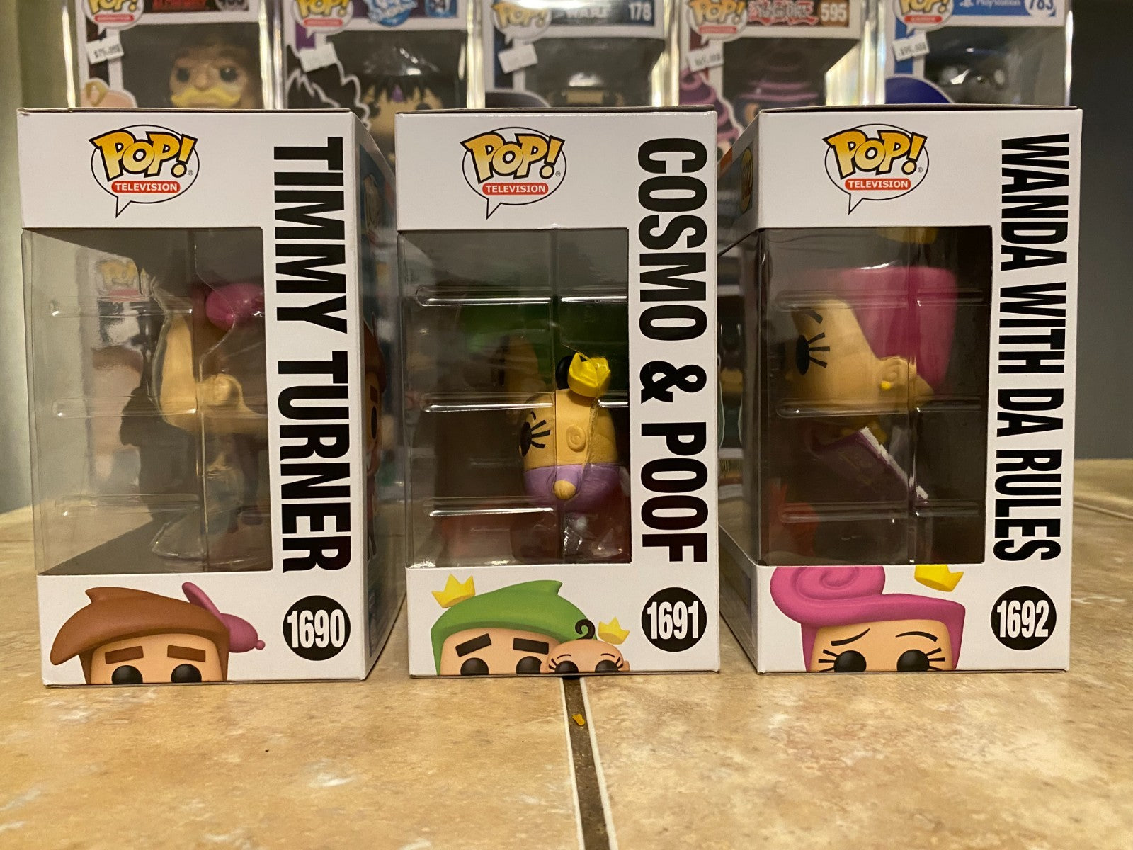Funko Pop! Fairy Odd Parents Complete Set of 3 Figures 1690-1692 w Protectors