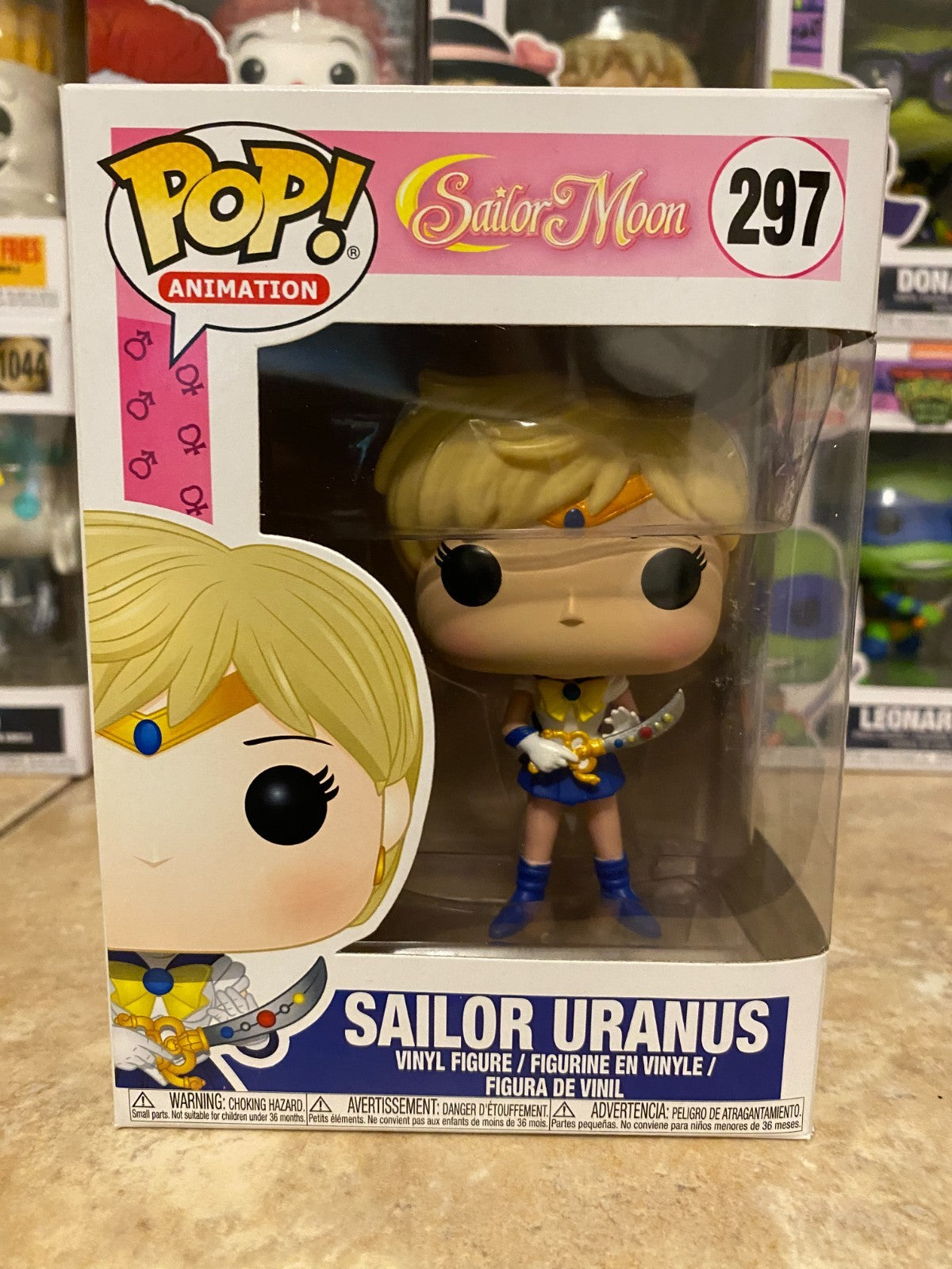 Funko Pop Animation Sailor Moon Sailor Uranus Vinyl Figure #297 w Protector