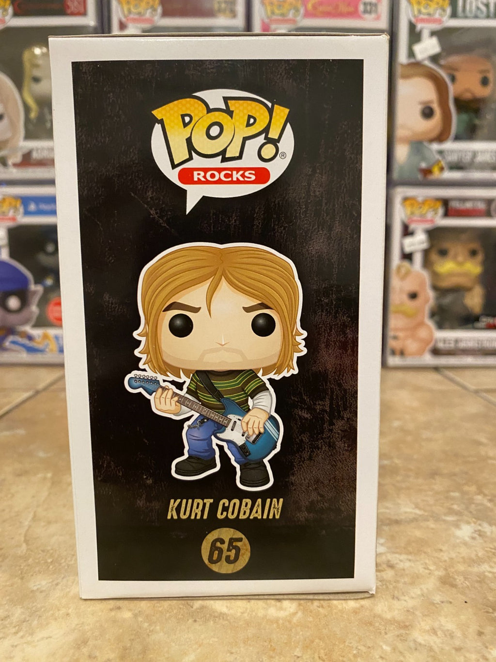 Funko Pop! Pop Rocks Vinyl: Kurt Cobain #65 w Protector