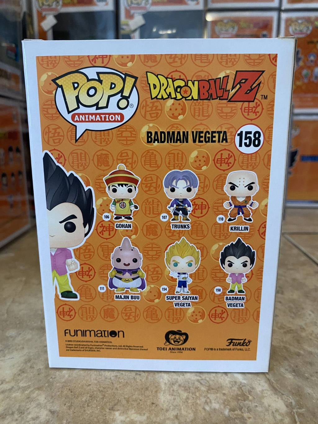 Funko Pop! Dragon Ball Z #158 Badman Vegeta Hot Topic Exclusive w Protector