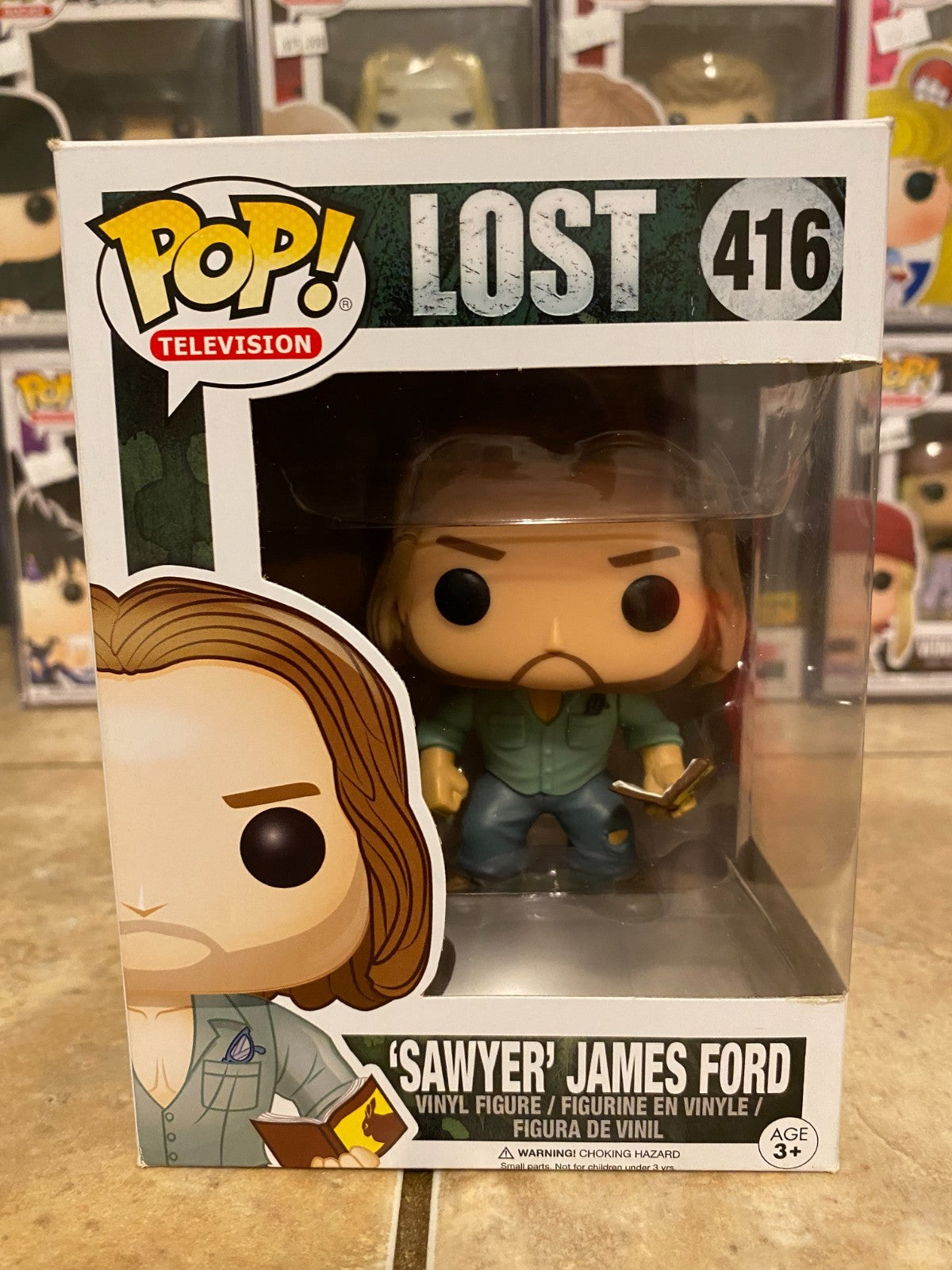 Funko Pop LOST #416 Sawyer James Ford - Vaulted w Hard Protector