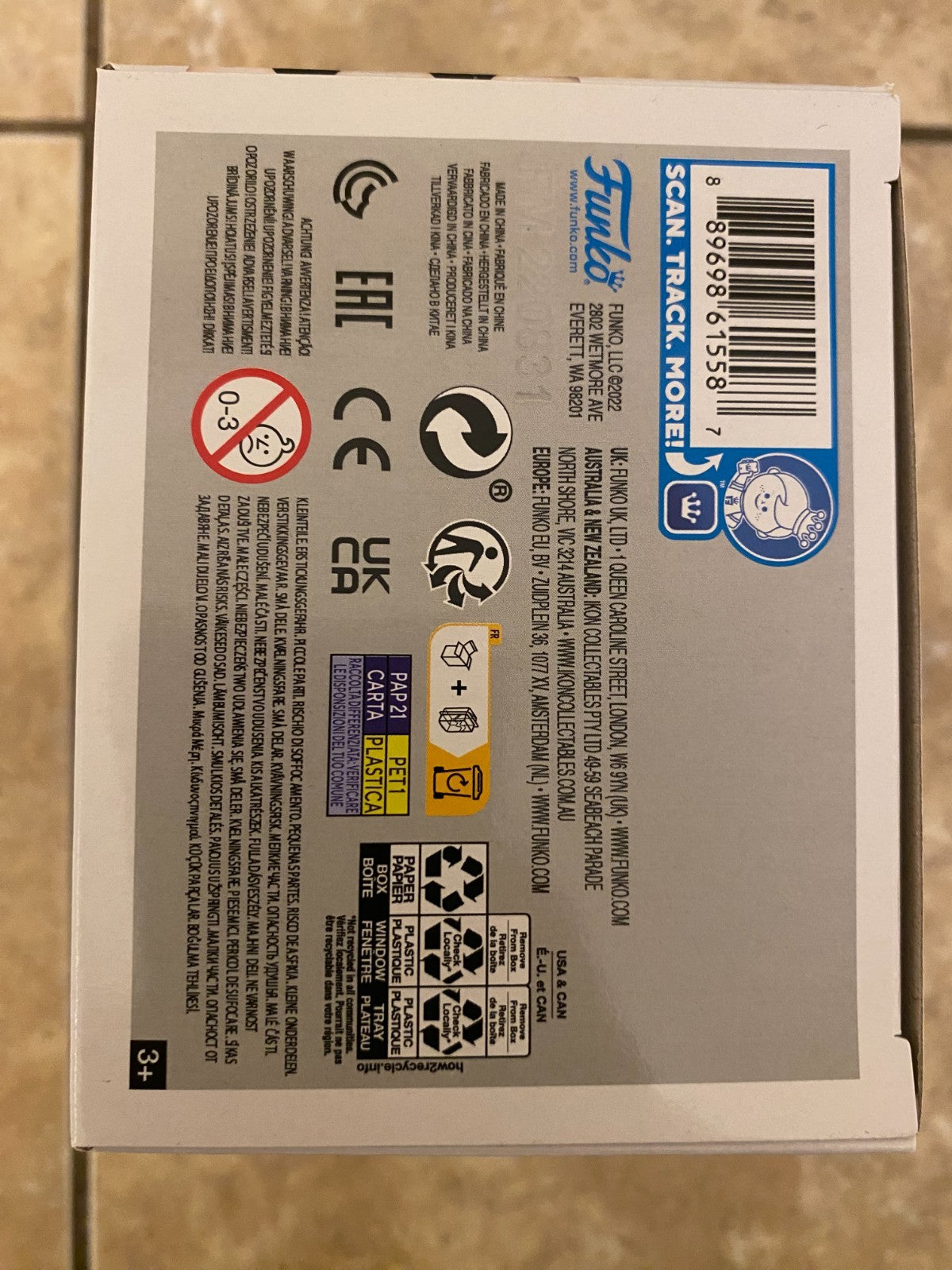 Funko POP! Animation Care Bears 40th TRUE HEART BEAR #1206 CHASE w/Box Protector