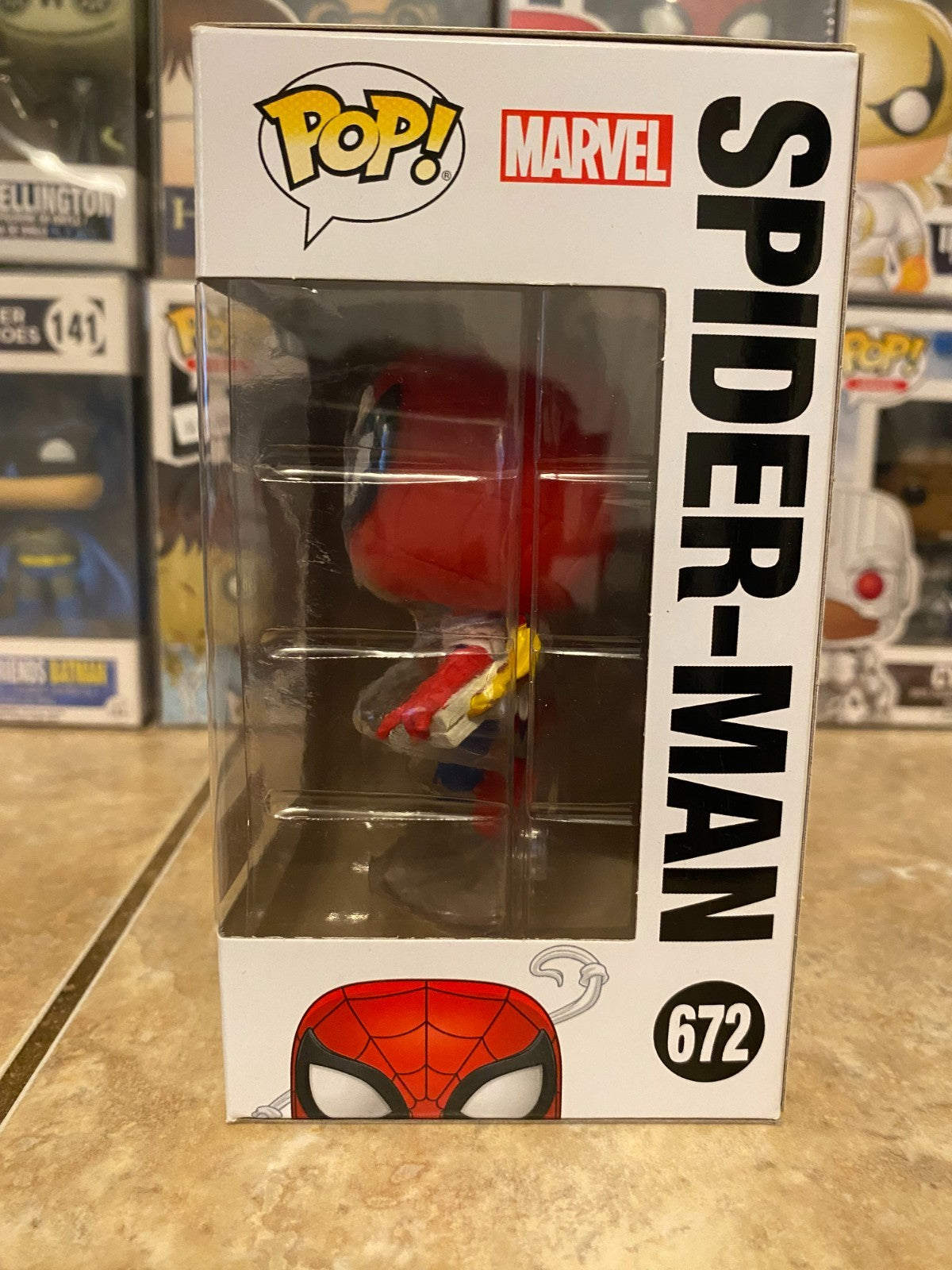 Funko Pop! Vinyl: Marvel - Spider-Man - Box Lunch (Exclusive) #672 w Protector