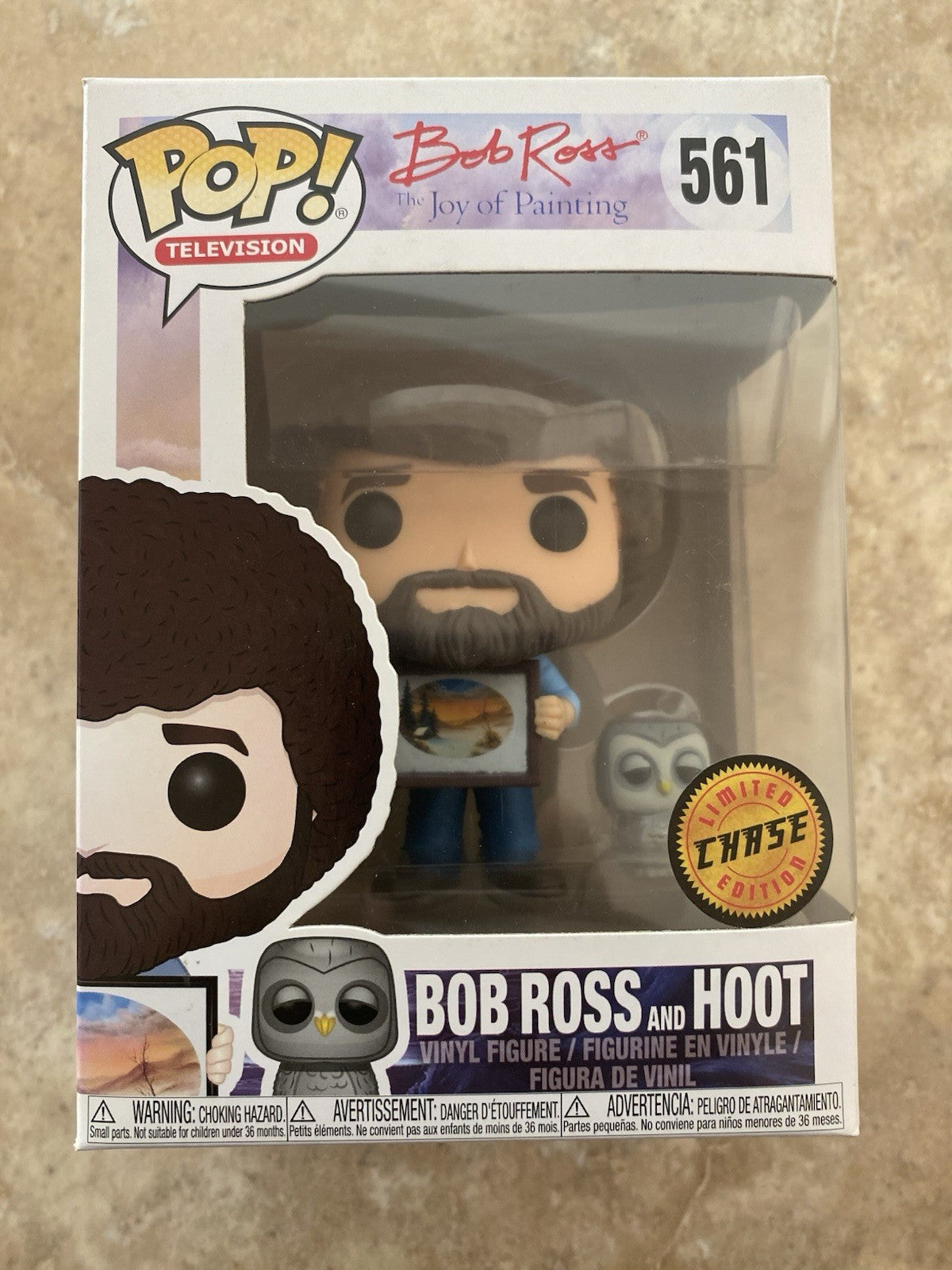 Funko Pop! Vinyl: Bob Ross with Hoot (Chase) with Soft Protector