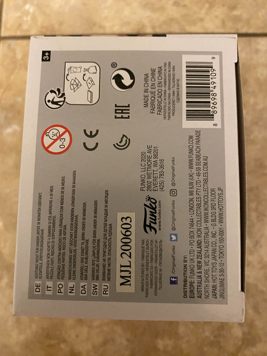 Funko Pop! Zombieland Bill Murray #1000 Vinyl Figure w Protector