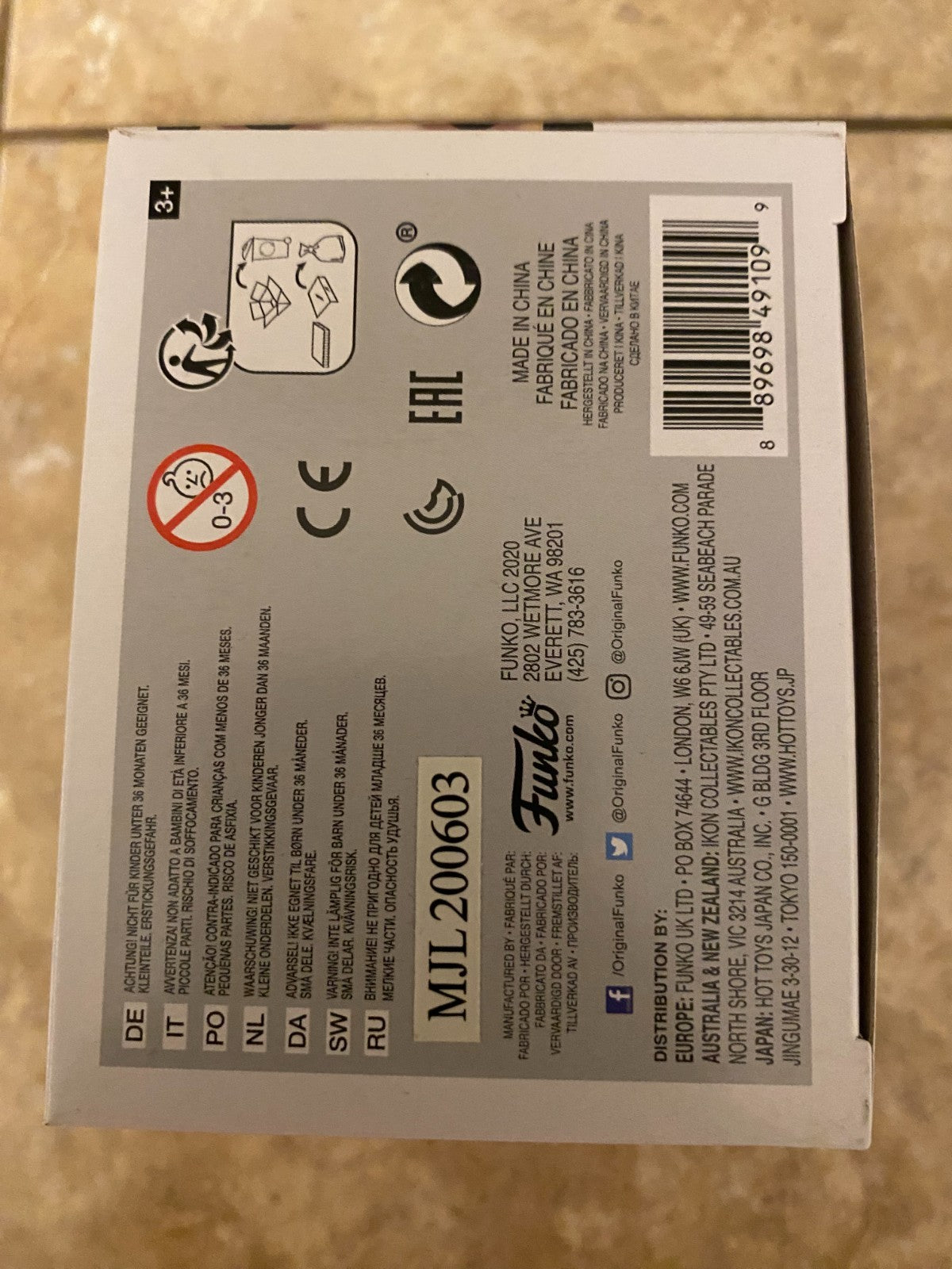 Funko Pop! Zombieland Bill Murray #1000 Vinyl Figure w Protector