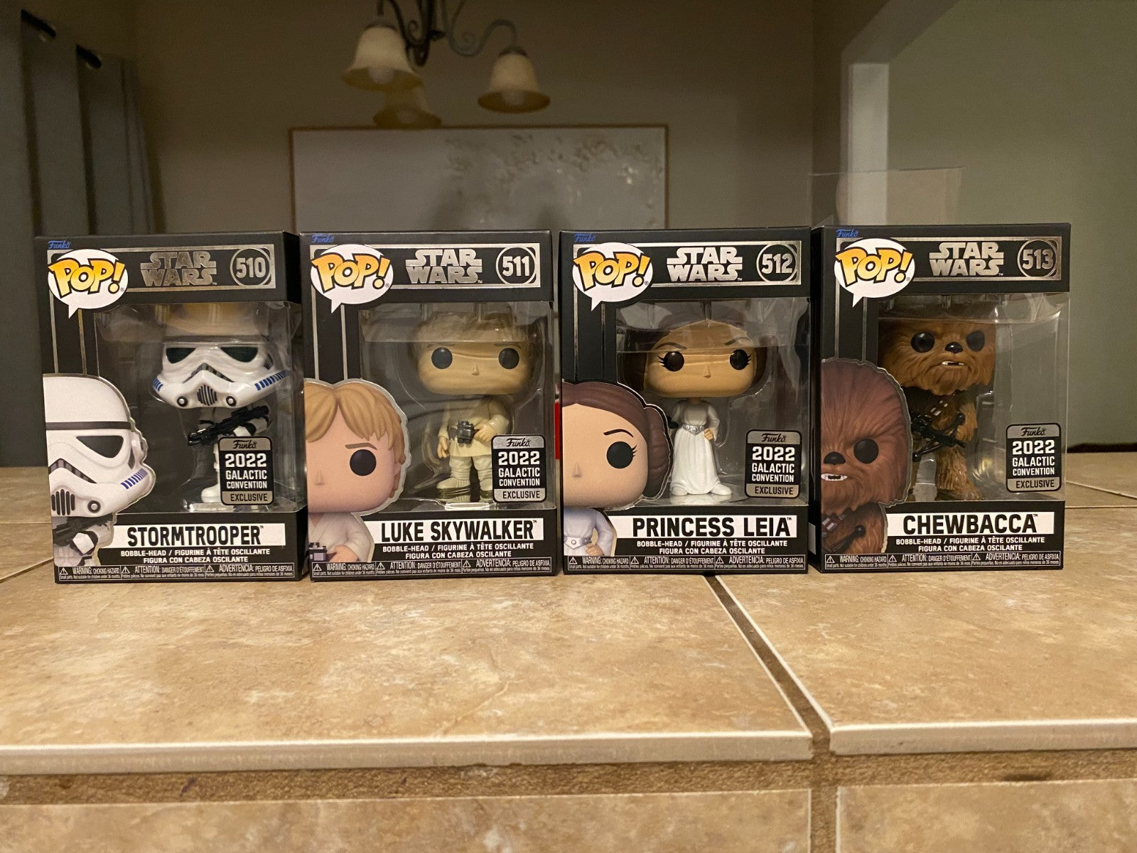 Funko Pop! Set Of 4 2022 Galactic Convention Exclusives Presale + Protectors
