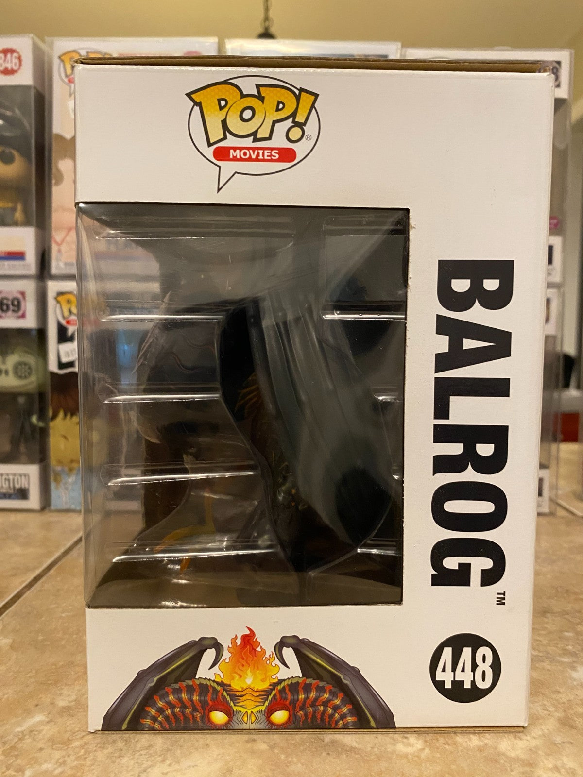 FUNKO POP MOVIES #448 The Lord of The Rings Balrog 6" Vinyl Figure NIB