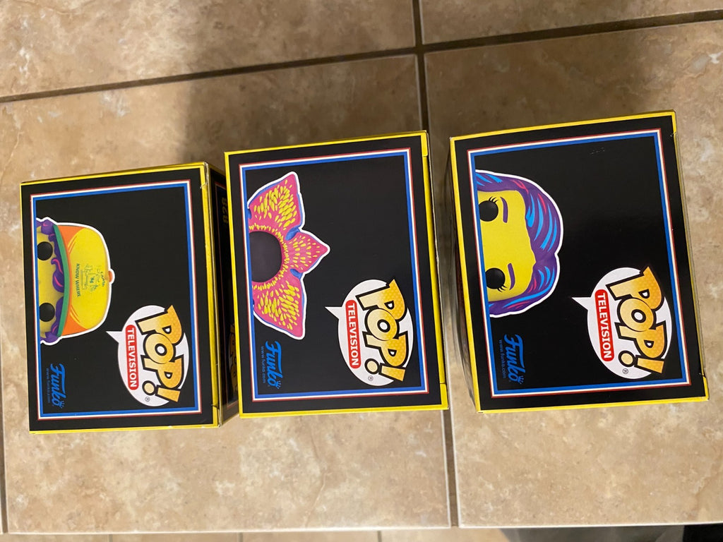 Funko Pop Netflix: Stranger Things - Black Light Set Target Exclusive Bundle