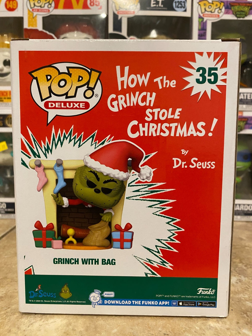 GRINCH WITH BAG - How the Grinch Stole Christmas! - Funko POP! Deluxe #35 Figure
